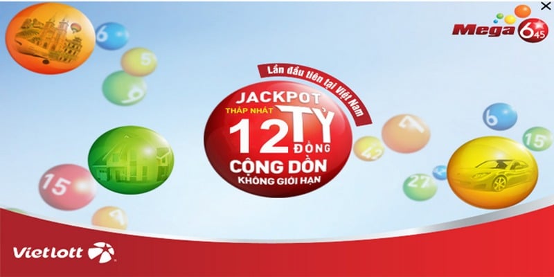 Giải đặc biệt jackpot với giá trị giải thưởng tối thiểu 12 tỷ đồng