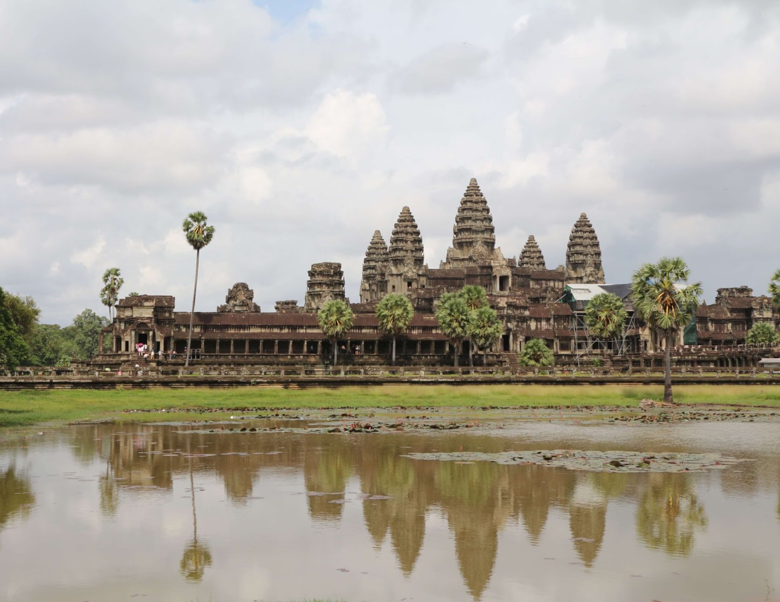 This is the reflection of Angkor Wat from one of the ponds. This is our first interesting places in Siem Reap.