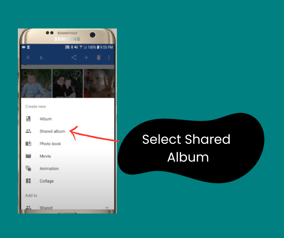 select shared album
