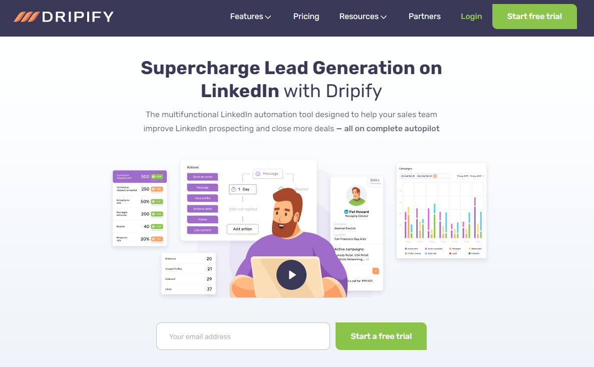 Supercharge Lead Generation on LinkedIn with Dripfy