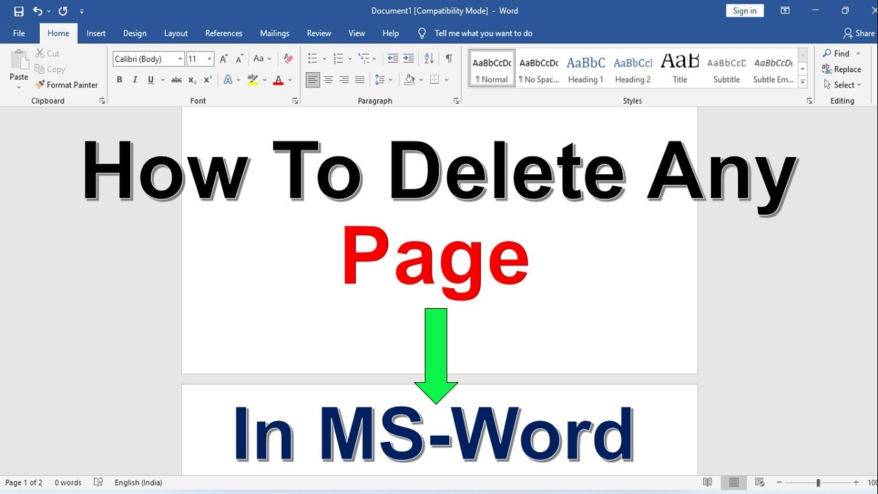How to Delete a Page in Microsoft Word