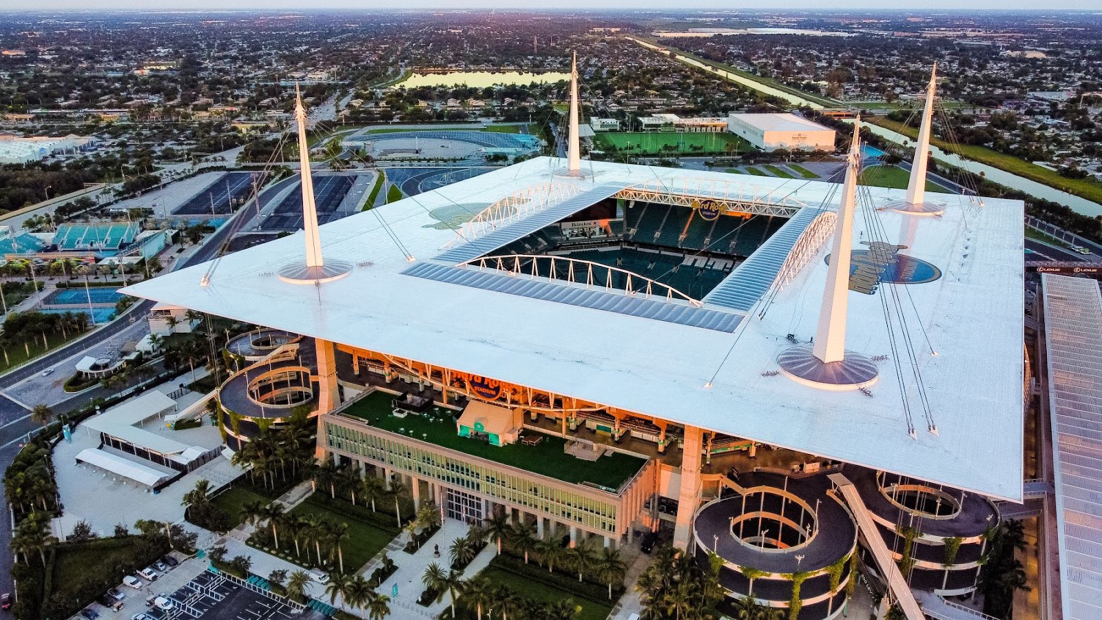 Vista general del Hard Rock Stadium el 21 de septiembre de 2023 en Miami Gardens, Florida. Foto: AFP