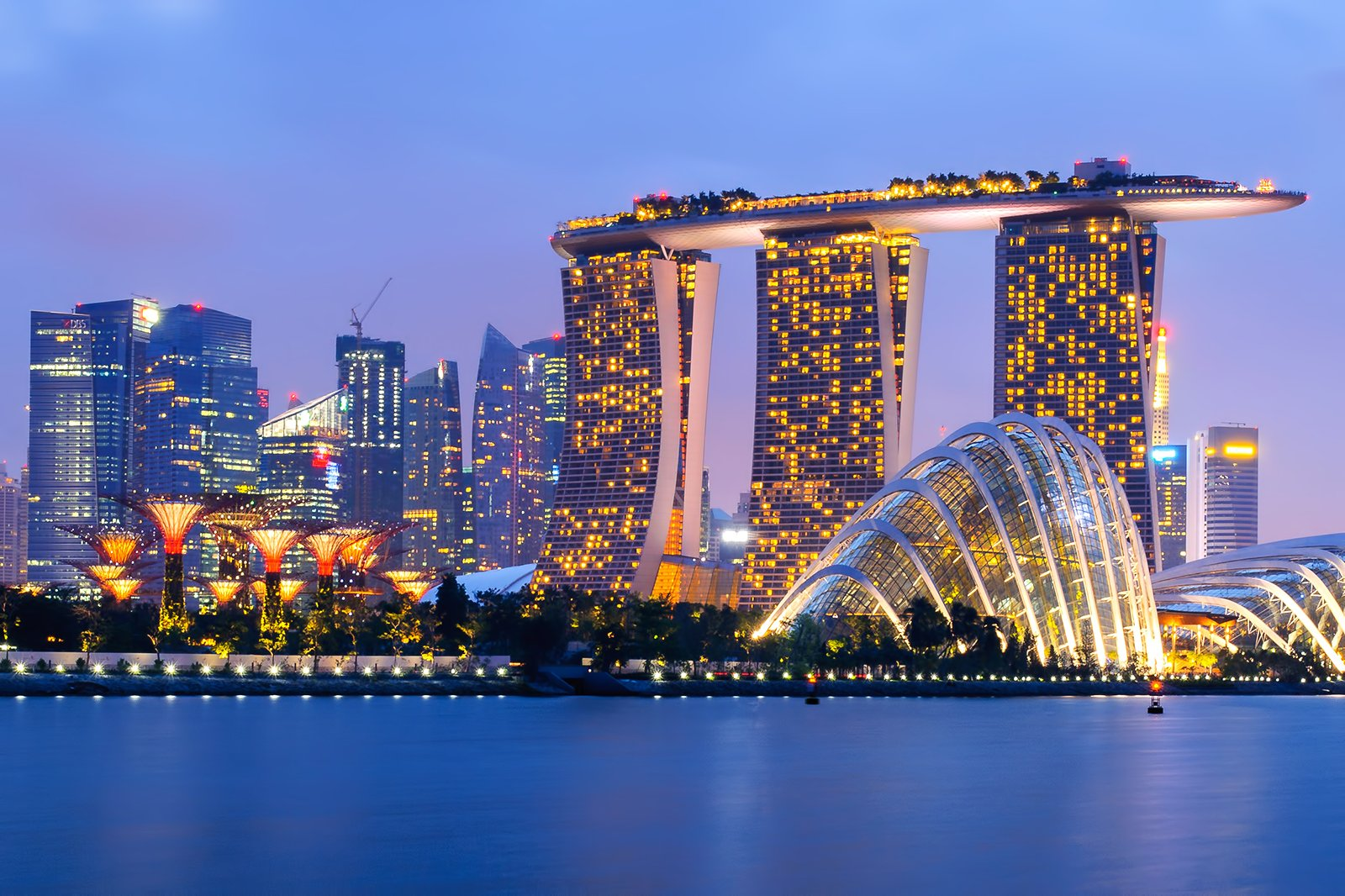 Hình ảnh Singapore về đêm đẹp 