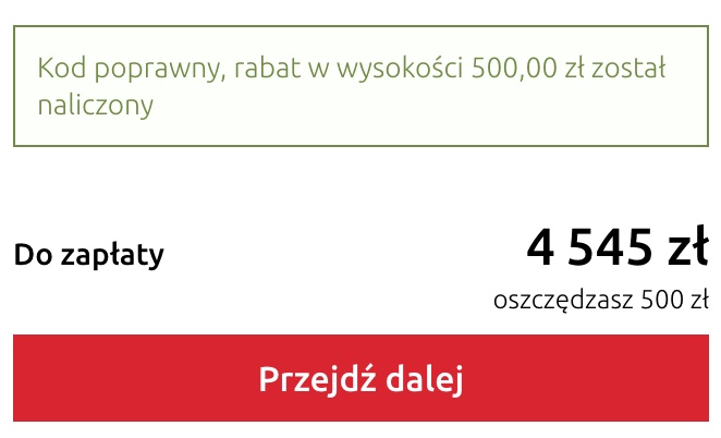 Black Red White kod rabatowy -500 zł