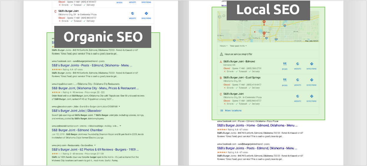 Organic SEO vs. Local SEO