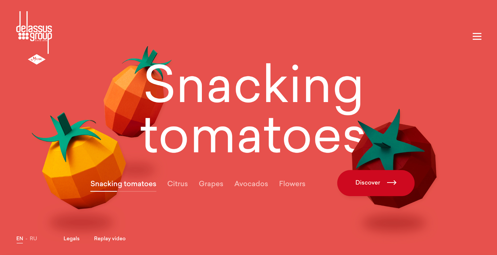 best parallax website examples, Delassus