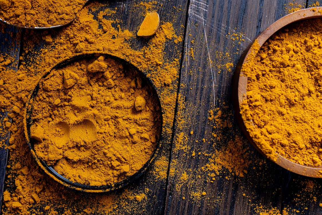 a tin of tumeric
