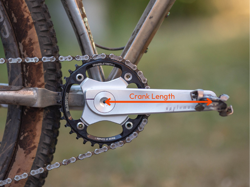 Crank length plays an important role in your saddle position.