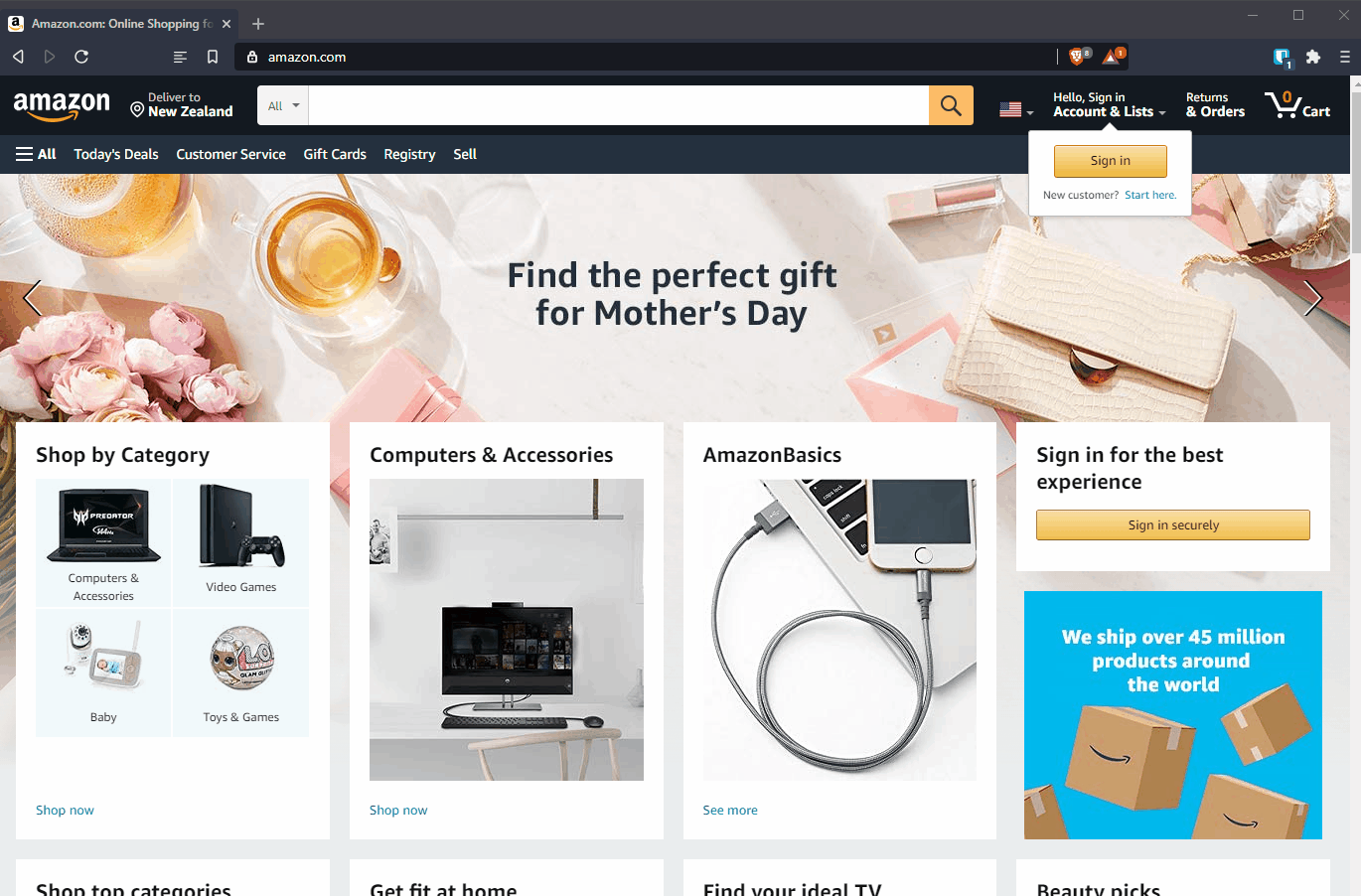 amazon website