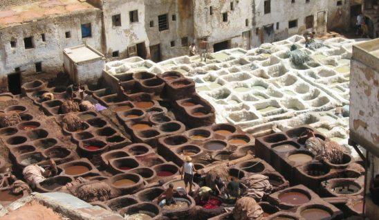 Fes Tanneries from above