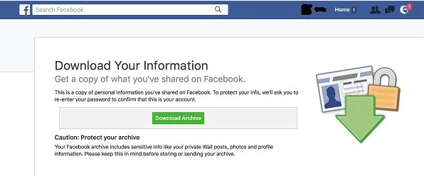 Recover Facebook Data from Archive