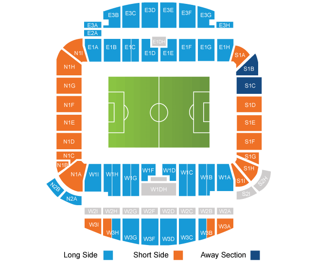 Brighton Amex Stadium Seating Plan