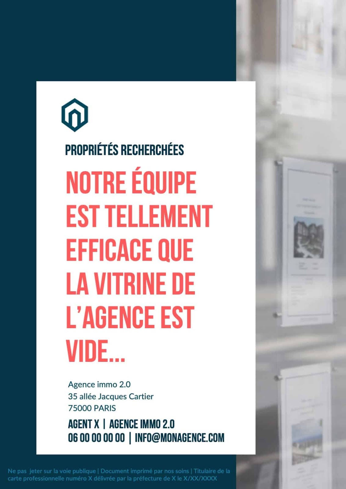 mailing immobilier exemple