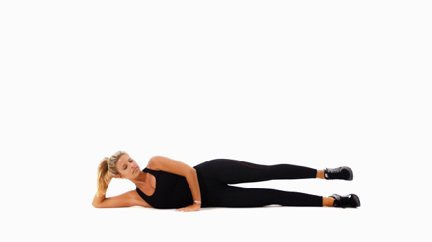lying lateral leg lifts for lower back