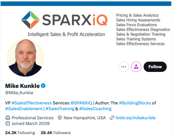 Twitter optimization tips, Mike Kunkle does a great job of using hashtags to optimize for Twitter search.>