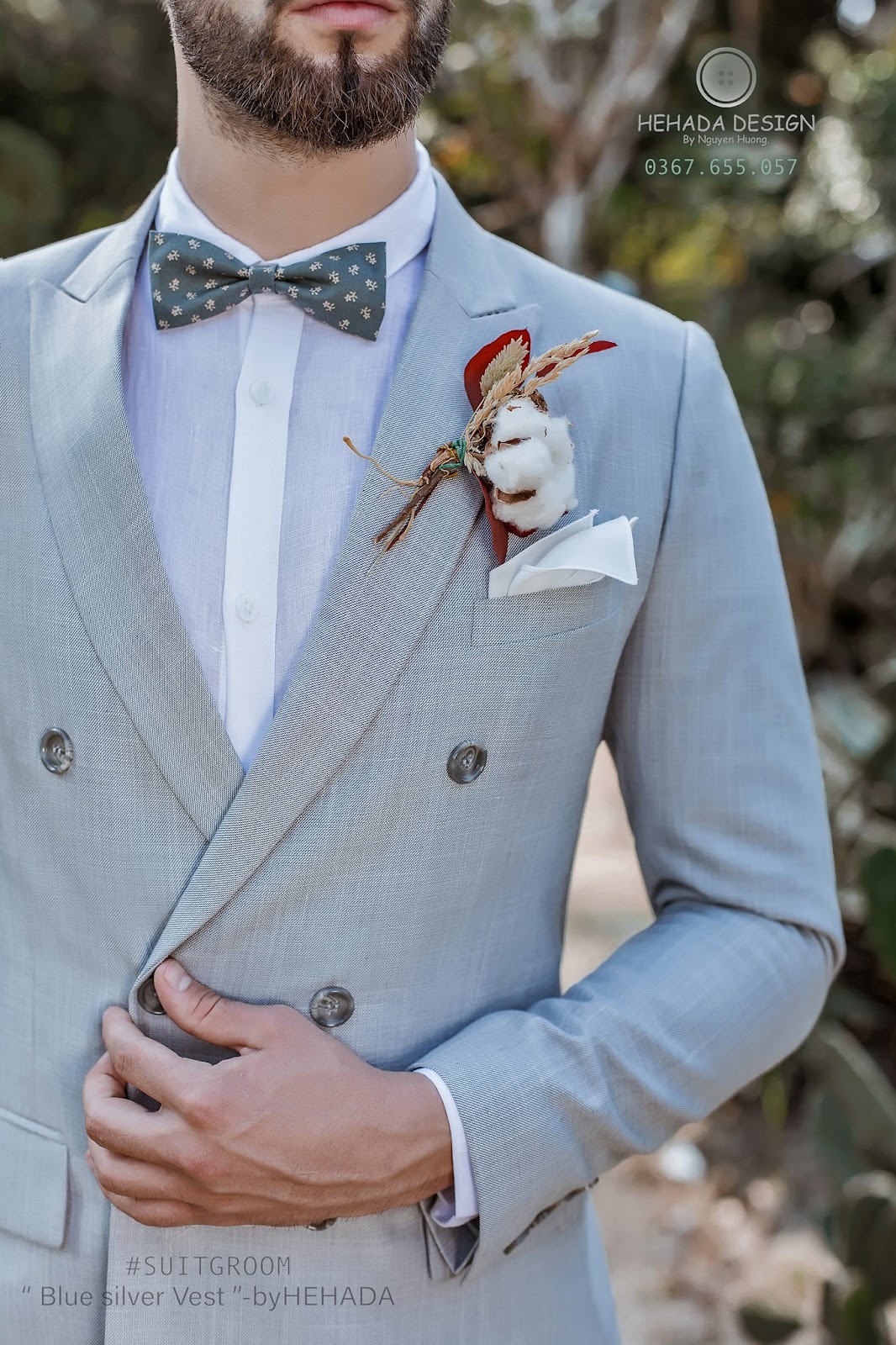 Cận chất vest Blue Sliver 