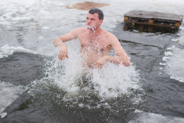 Swim in the ice hole