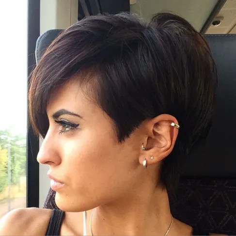 Thick, Sleek And Short Pixie Haircuts For Thick hair