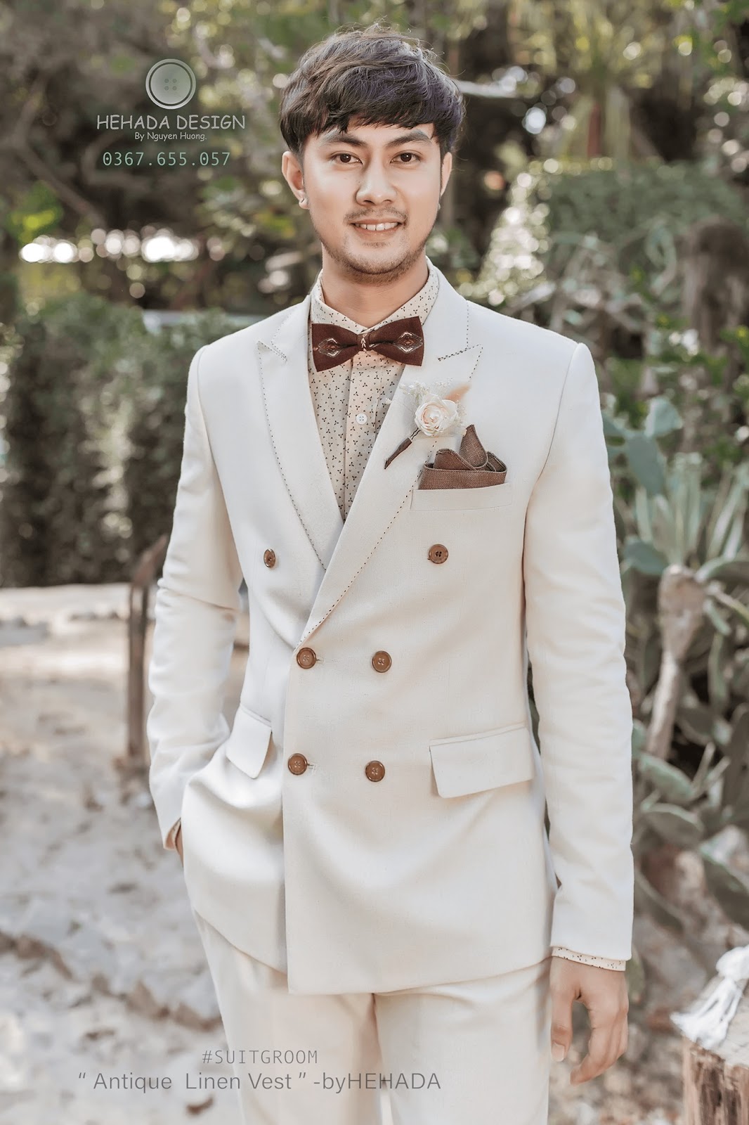 Form vest chú rể The Antique Linen
