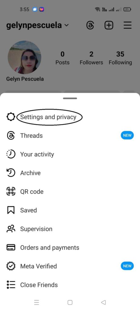 Instagram Emoji Reaction - Settings and Privacy