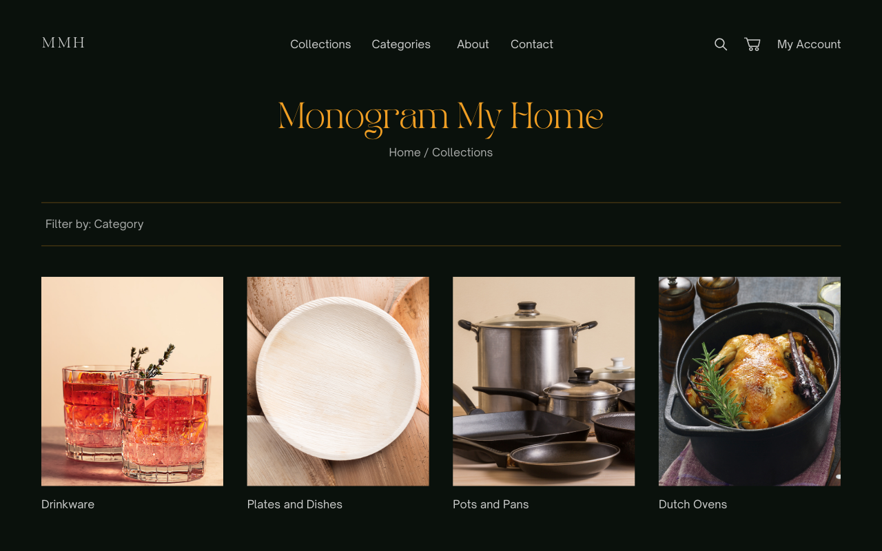 agile UX, iteration one of a home goods ecommerce website