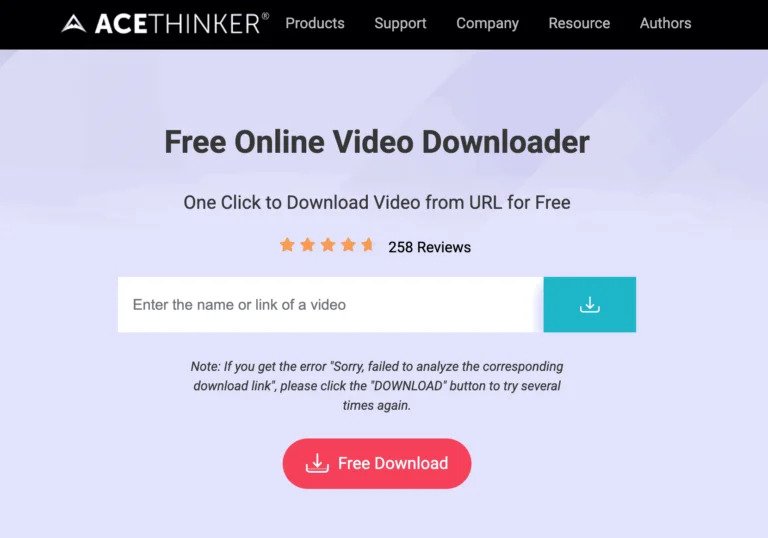 سایت Acethinker یک برنامه محبوب برای دانلود فیلم و تصاویر است.
