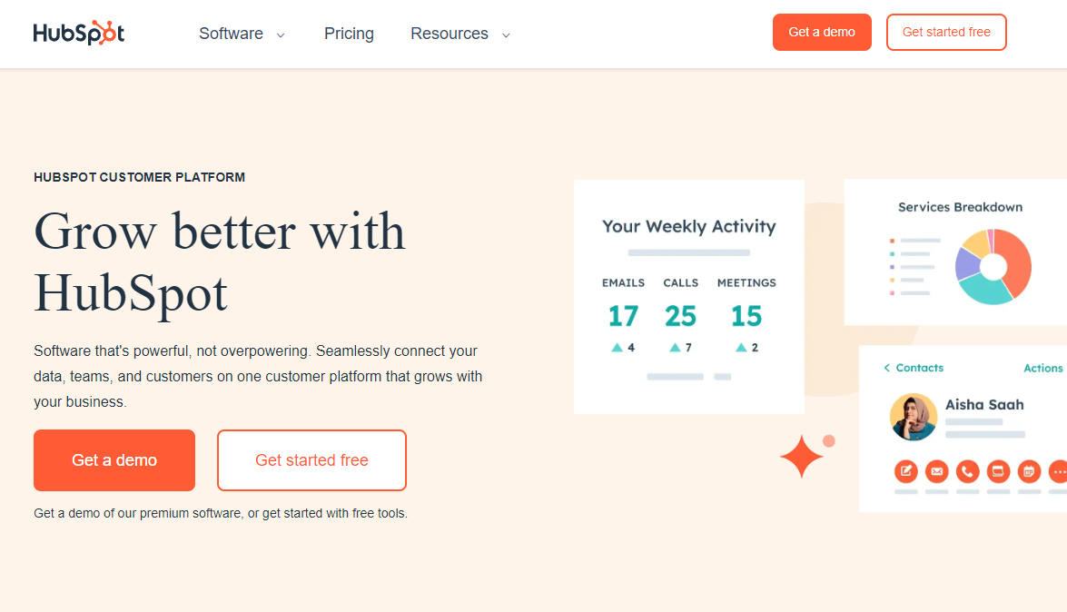 Grow better with HubSpot