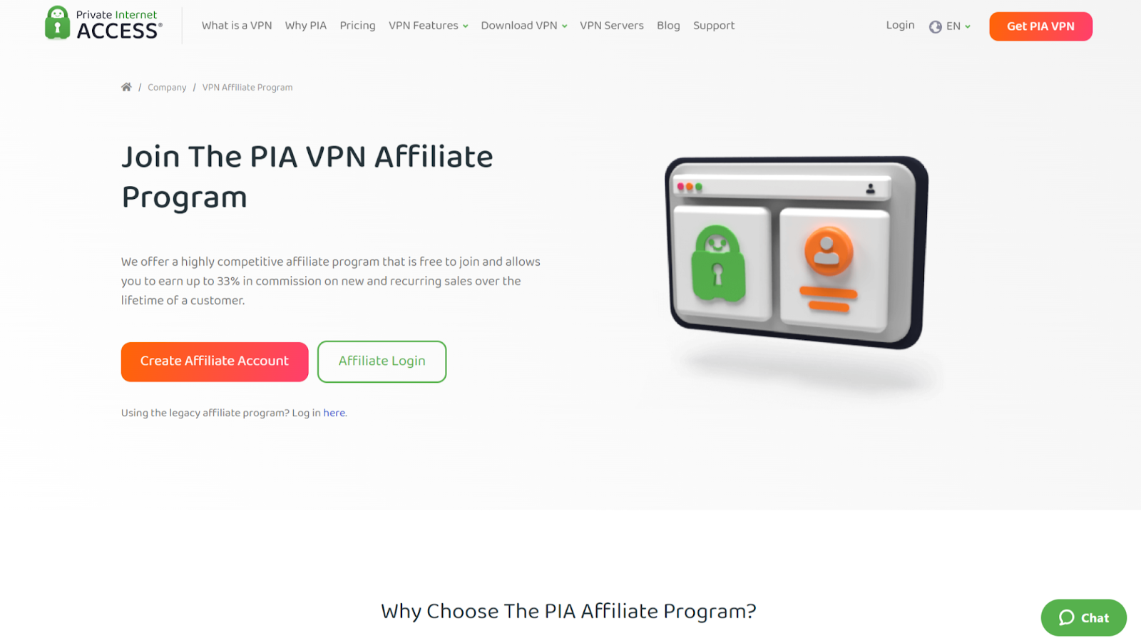 Private internet access affiliate program
