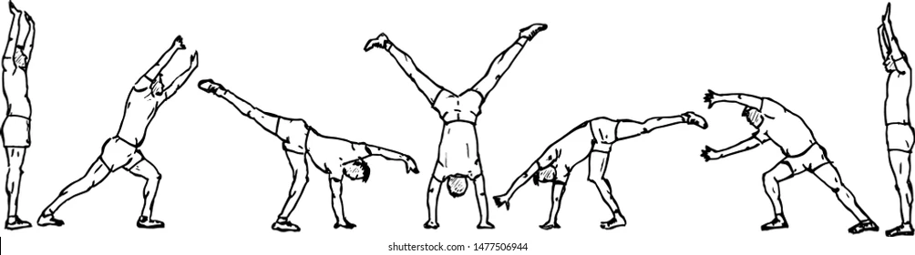 Gerakan Dasar gimnastik - Jungkir Balik (Cartwheel)