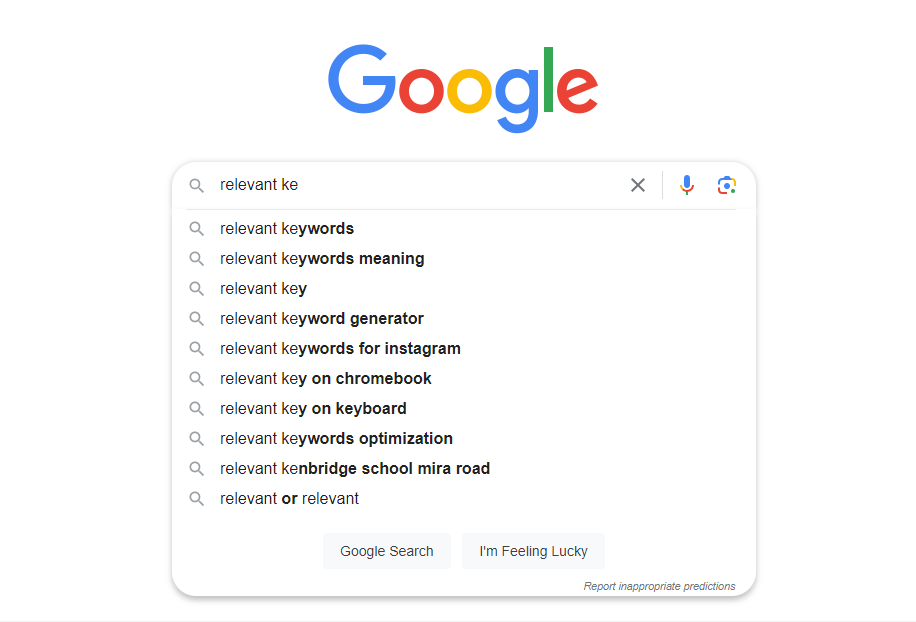 Use Relevant Keywords