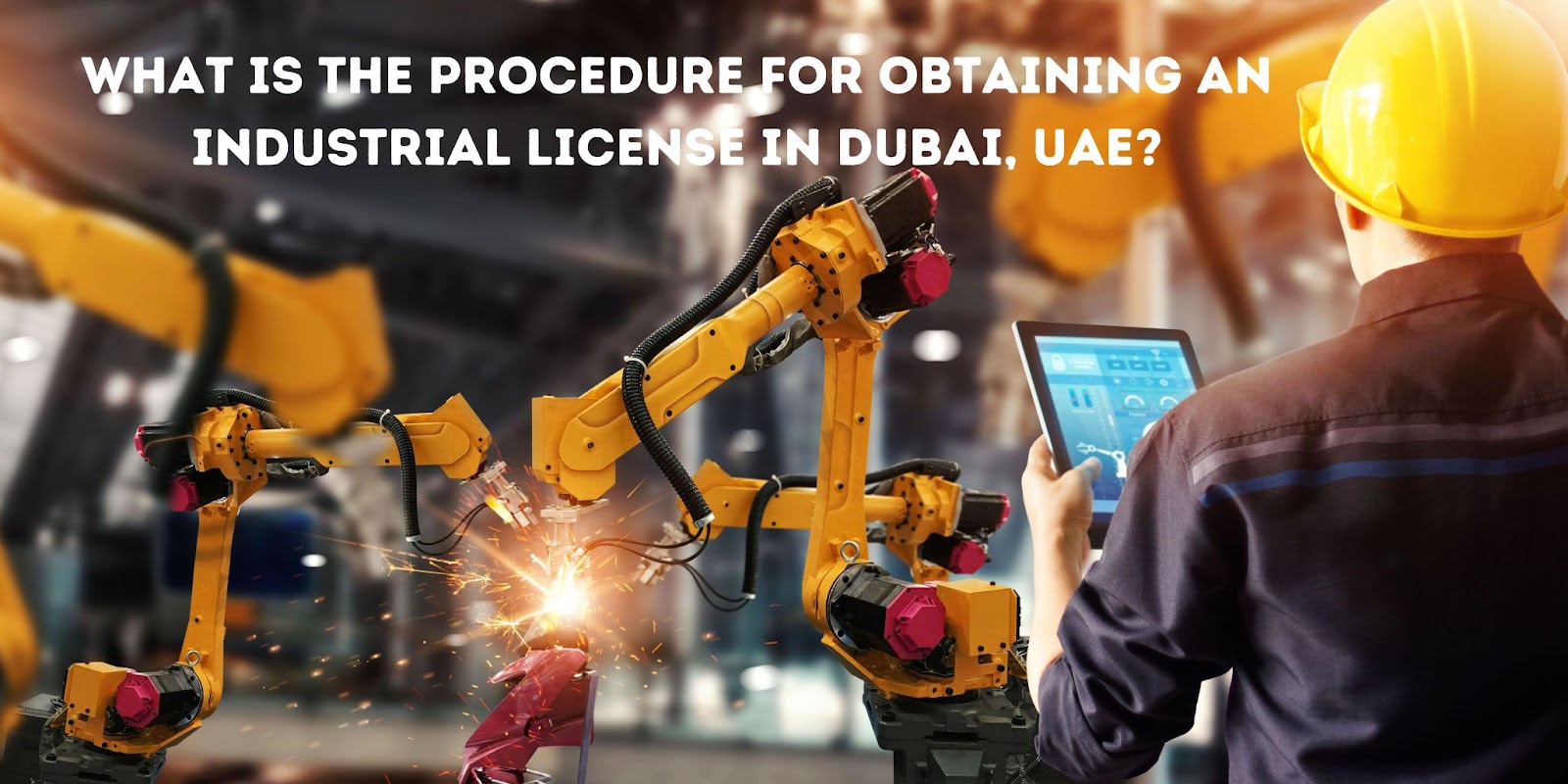 What is the procedure for obtaining an industrial license in Dubai, UAE?
