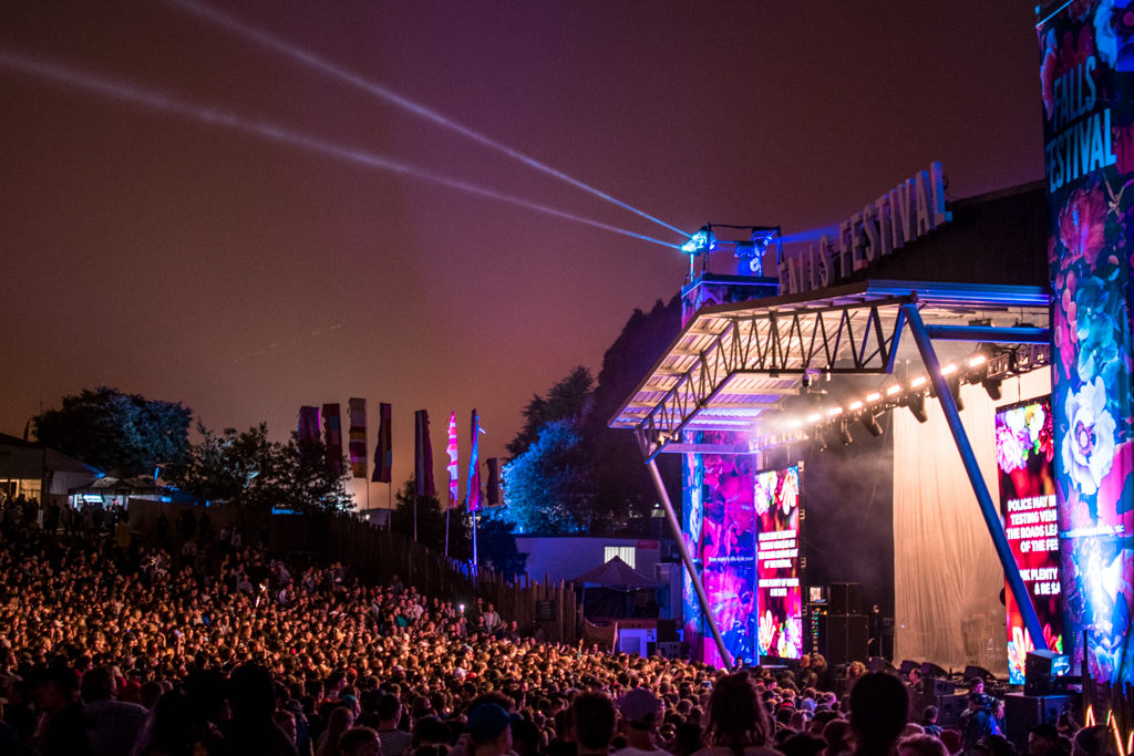 Không gian âm nhạc hoành tráng của Falls Festival