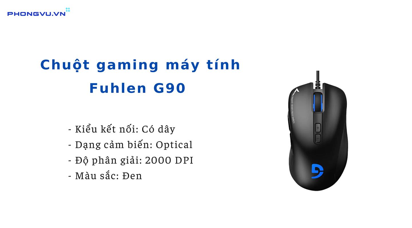 Chuột gaming Fuhlen G90 (Đen)