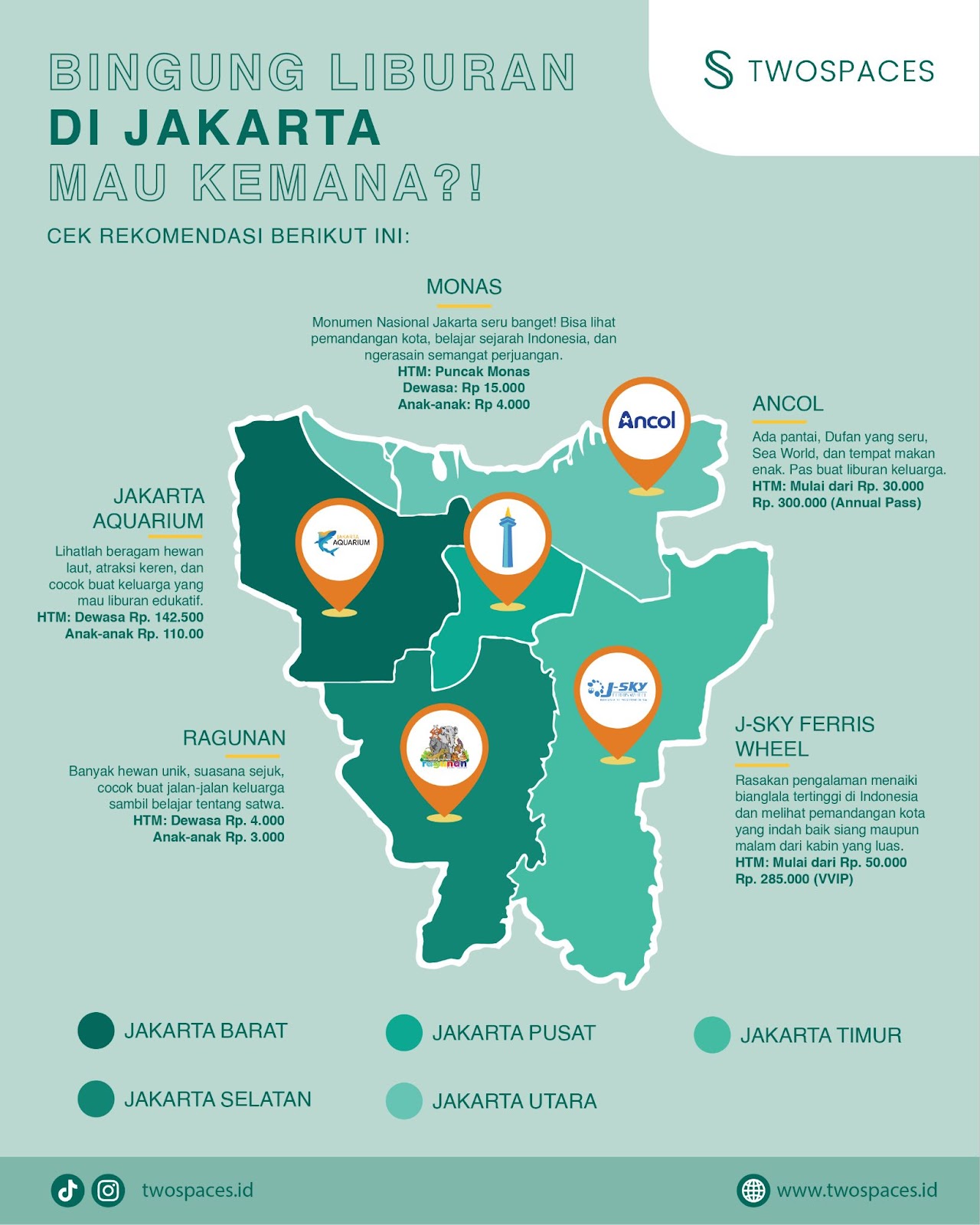 Infografik: Destinasi Wisata Jakarta