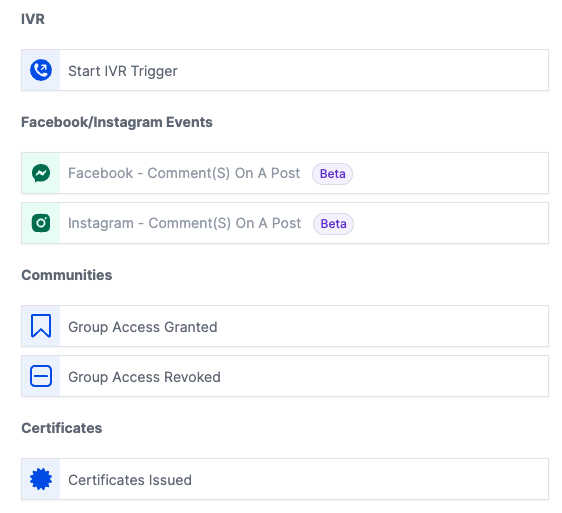 workflow triggers