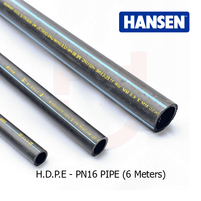 H.D.P.E PN16 Pipe (6 Meters)