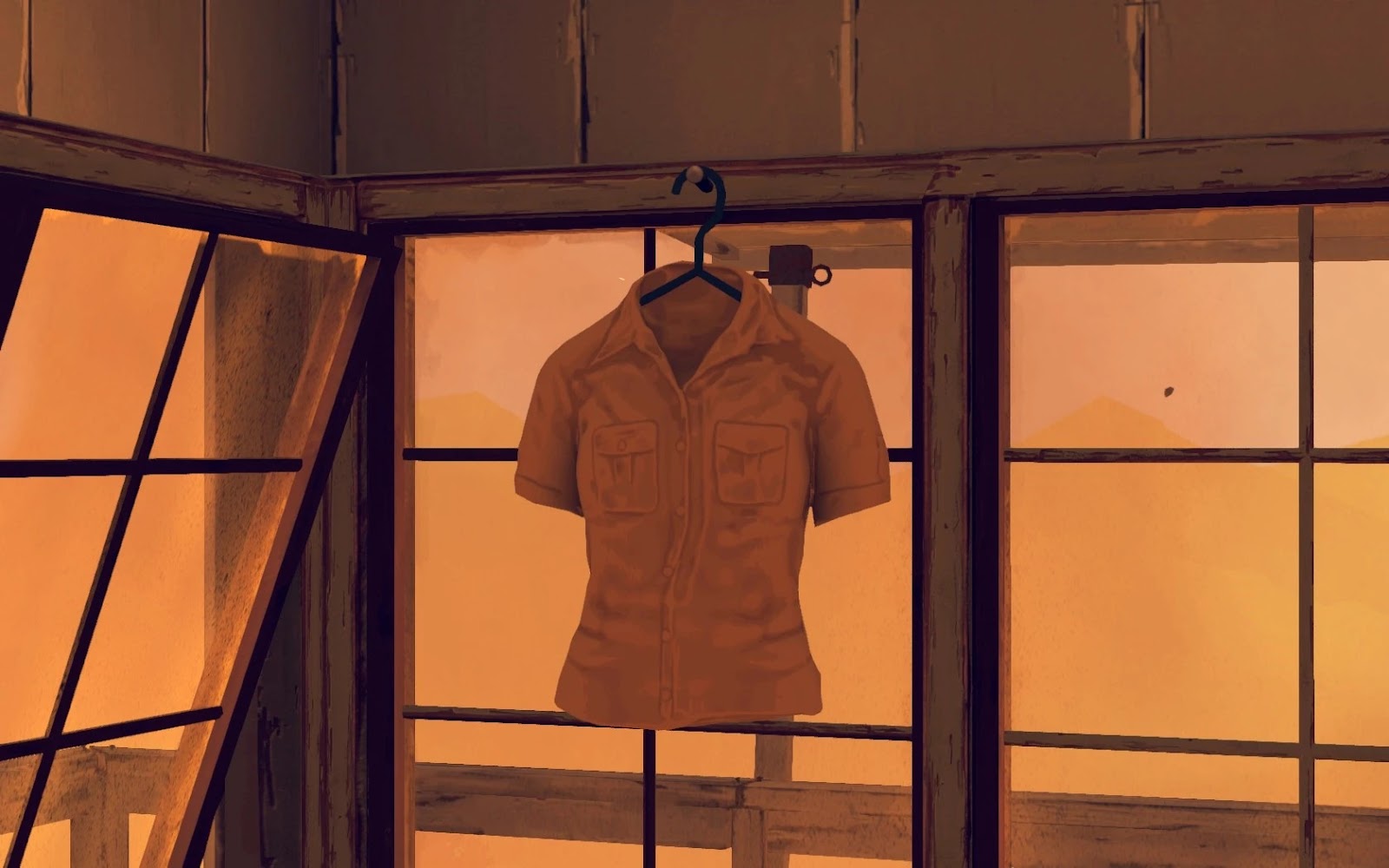 An image of Delilah's shirt from her watchtower in Firewatch. 