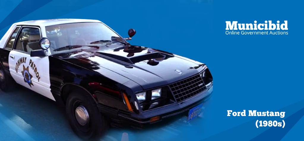 Early 1980s Ford Mustang Police Car