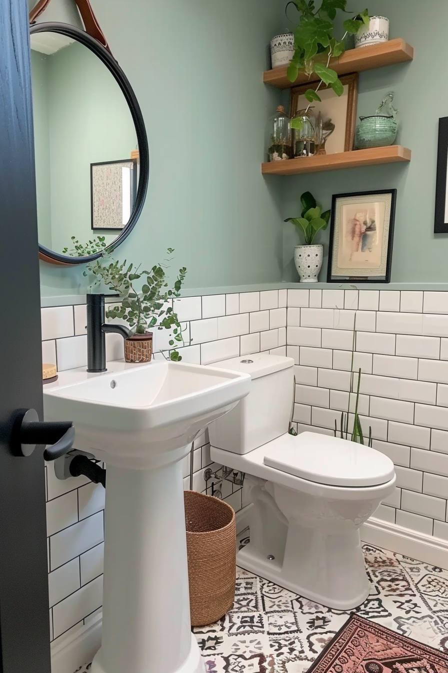7 Half Tiled Bathroom Ideas - Home Tips Clubs