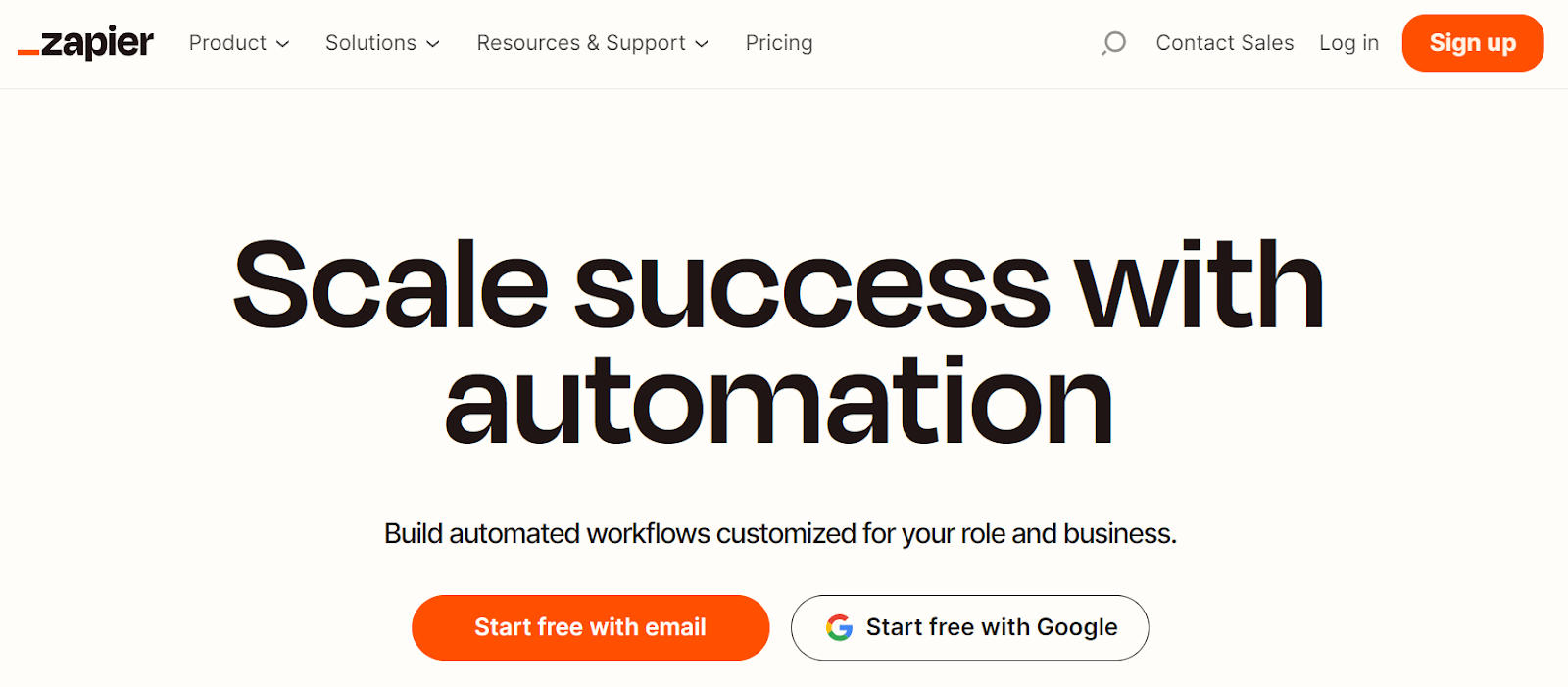 Scale success with automation with Zapier