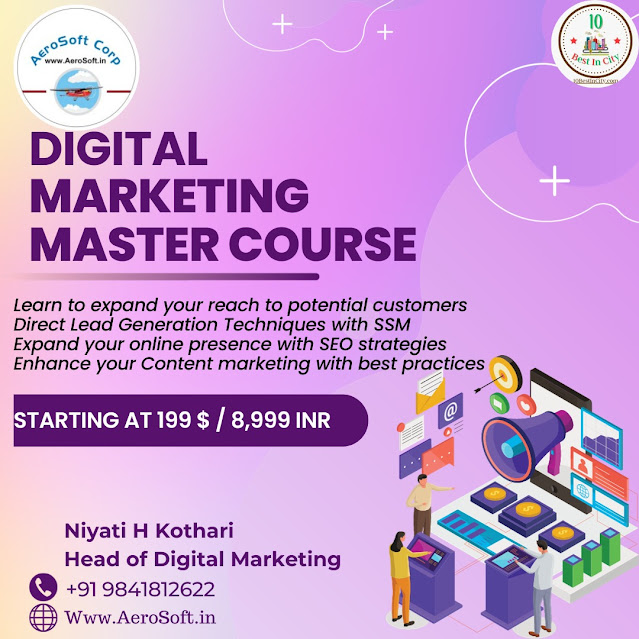 Digital marketing master course, niyati kothari, content marketing, seo, link building, blogging, aerosoft,
