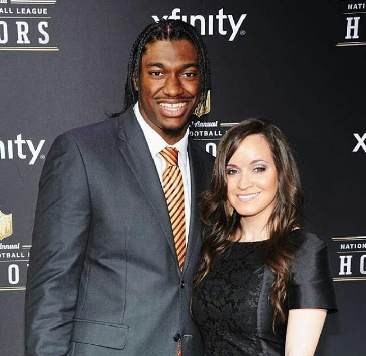 A photo of Rebecca Liddicoat and Robert Griffin III 