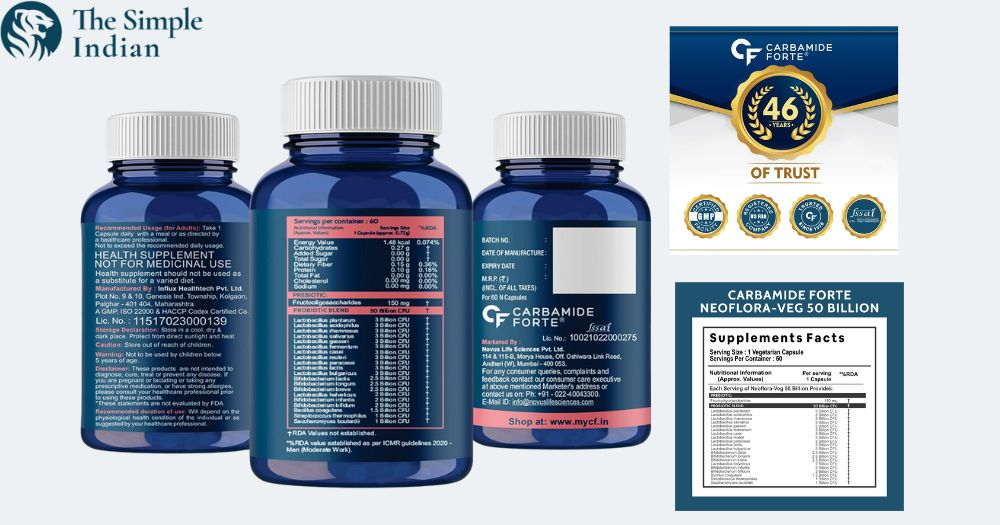  Carbamide Forte Probiotics Supplement, 