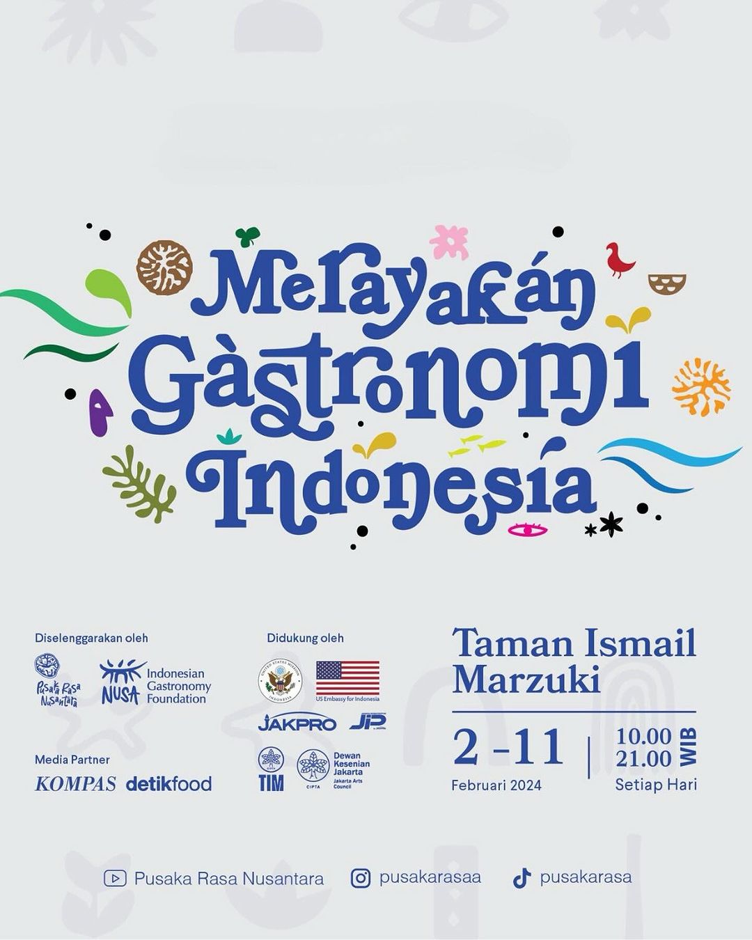 Merayakan Gastronomi Indonesia, Taman Ismail Marzuki, Jakarta Pusat