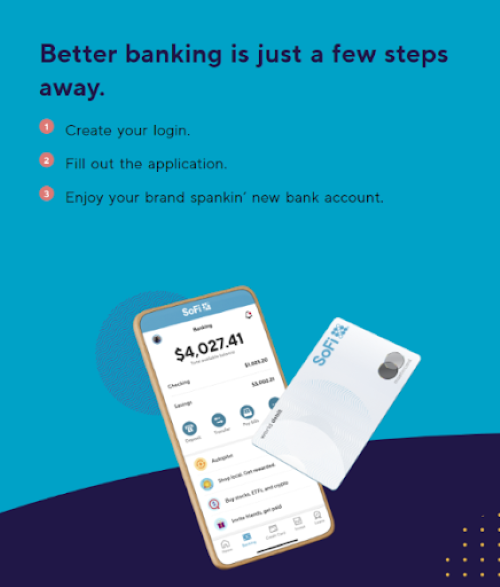 SoFi gives users the option of early direct deposit. 