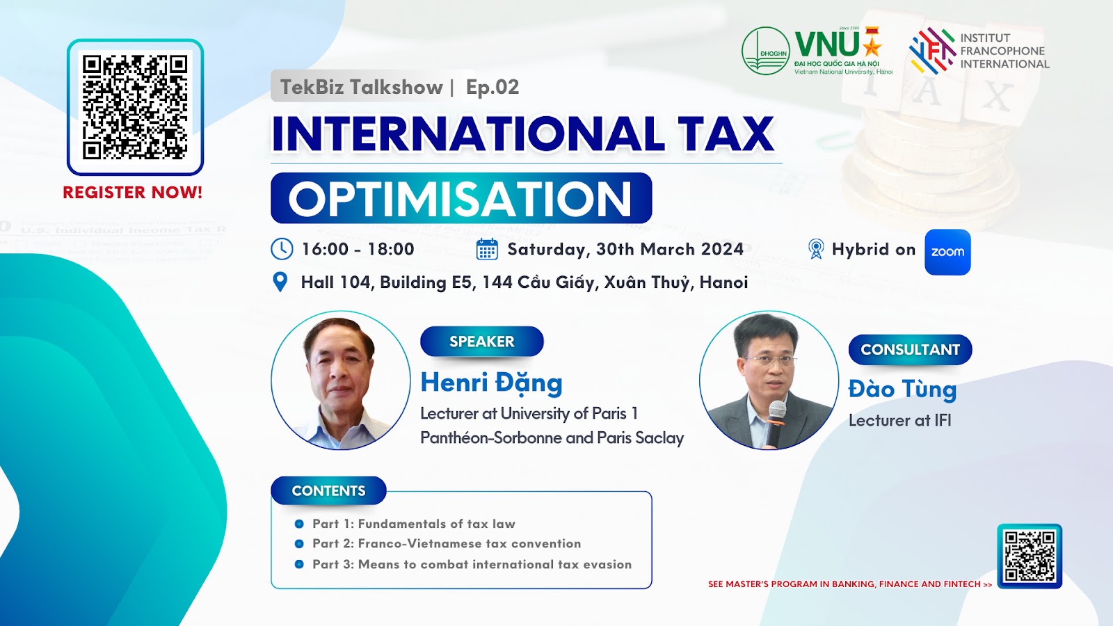 Talkshow “International Tax Optimisation - Chiến lược tối ưu hóa thuế quốc tế”