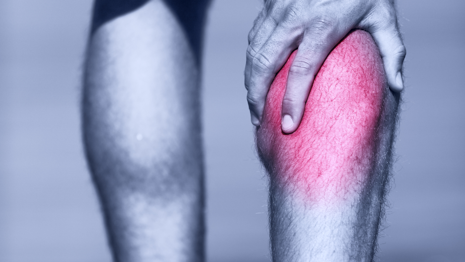 man doing calf strengthening exercises after an injury