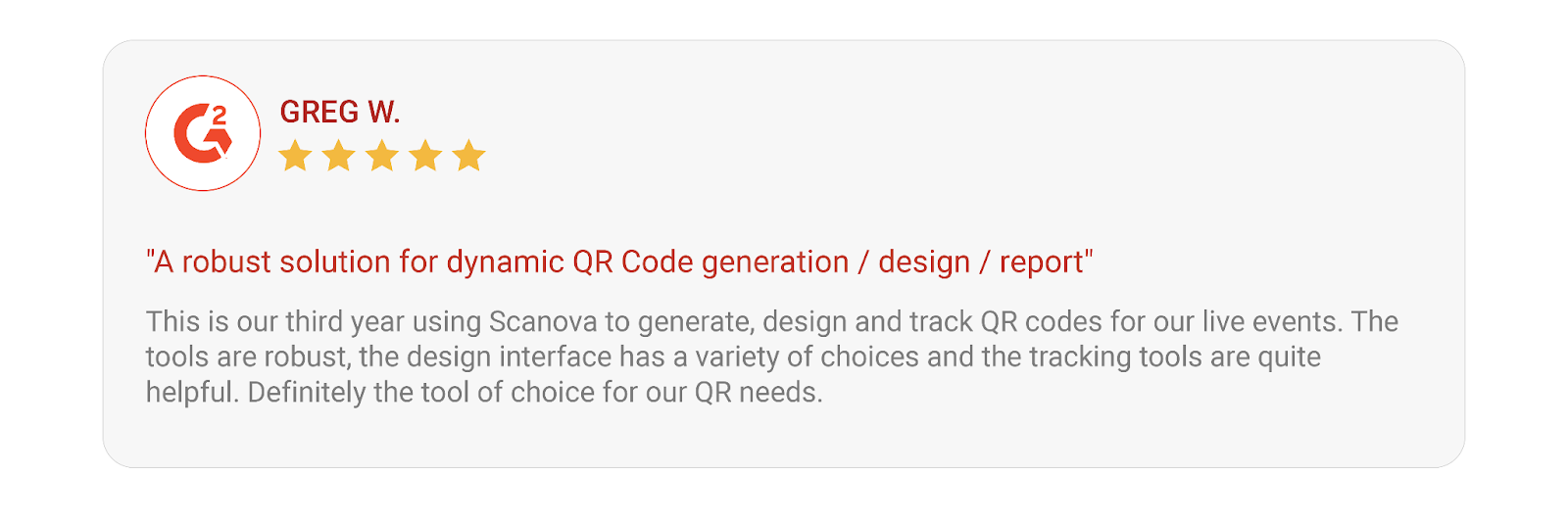 What customers say about Scanova's QR Code Generator