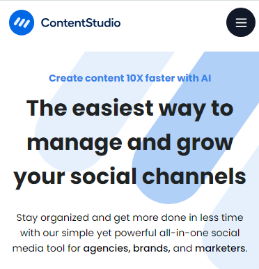 ContentStudio social media management platform