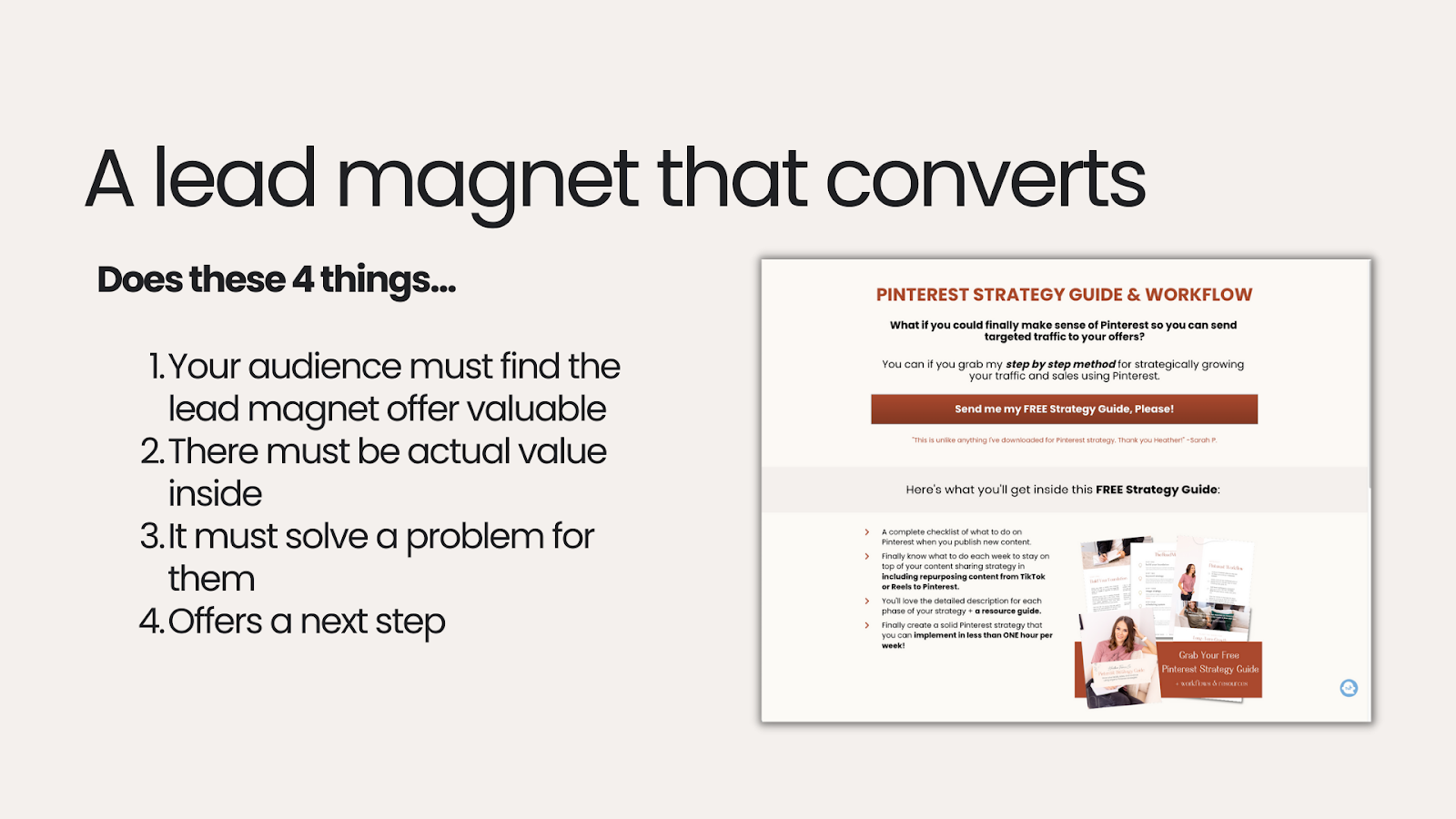 how to create a lead magnet that converts